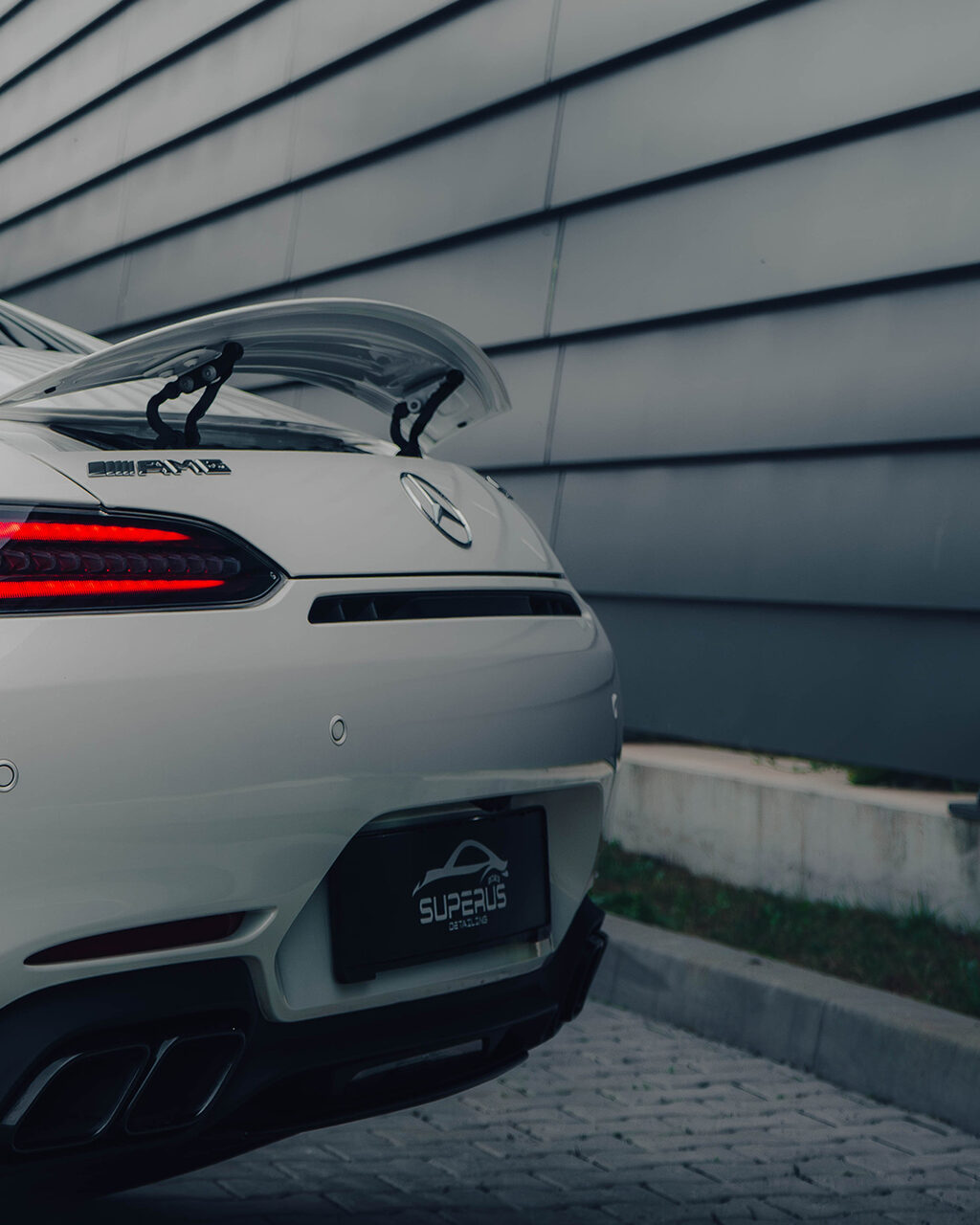 Sports car rear